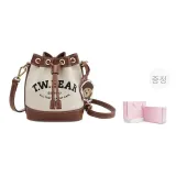 [핑크 하트펠트 박스] 아이보리/브라운