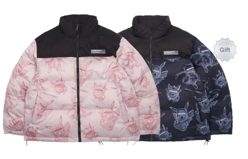 HARSH AND CRUEL Puffer Jacket Winter Unisex-39