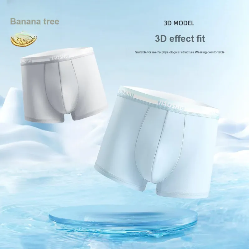 Jiaoshu Underpants Men's 3 Pack Mixed Color-2