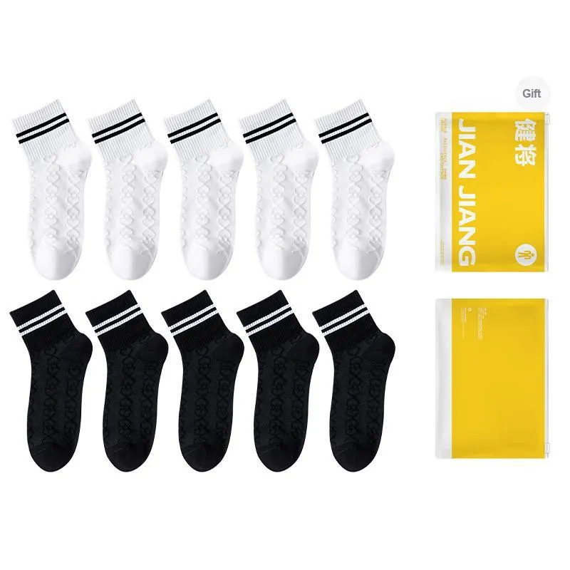 Master Mid Calf Socks Women's Shopping Bag Combo Set-23