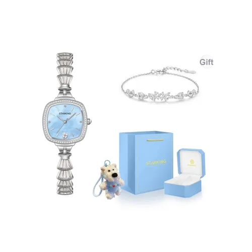 STARKING Кварцевый механизм нержавеющая сталь ремешок женские часы жемчужная раковина цвет циферблат