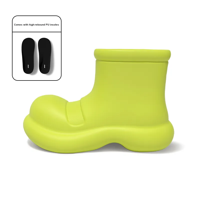 CHEDOIR Waterproof Abrasion Resistant Height Increasing Ankle Rain Boots Women's-14