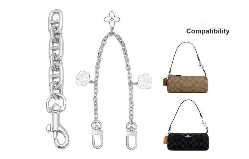 Lan Bao Fan Metal, Alloy Bag Accessory Women's Silver-20
