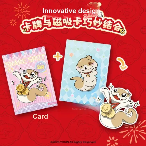 CARD.FUN Щенок Знак Змеи Dots Особенный EDITION Магнитный Карта JIFU Сумка IP Аниме Карточки 10 Сумки Коробка