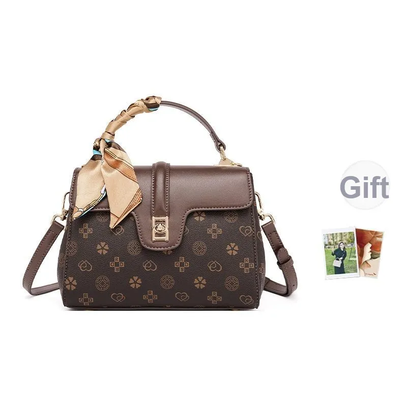 RED DRAGONFLY Сумка через плечо из ПВХ с синтетической микрофиброй сумка обычная женская кофейного цвета