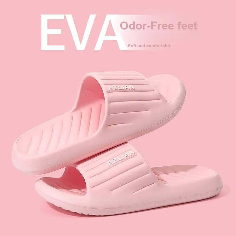 Foot Recreation Summer Squashy And Bouncy Feeling Soft Soled Indoor Bathroom Bathing Slip Resistant Home Slippers-22