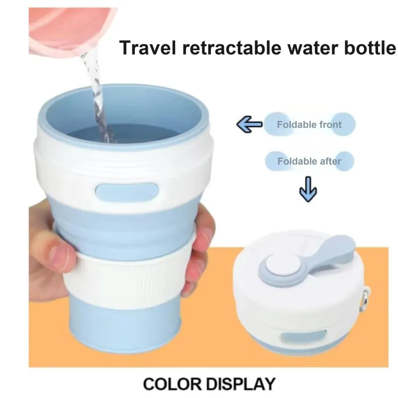 TANLU Outdoor Water Equipment Water Container 350ml Camping And Barbecue Silicone-5