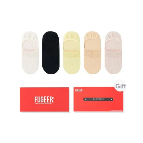 FUGEER No Show Носки Женские Коробка 5 пар