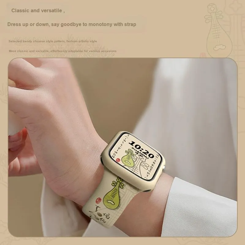 CHENSONG Watch Bands Compatibility Apple Watch Apple IWatch 9/8/7/6/5/4/3/2/1 Series Unisex-4