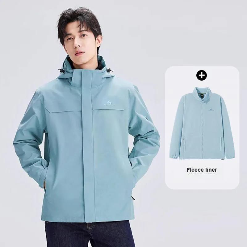 PIONEER CAMP Water-Resistant Windproof Breathable Wear-Resistant Warm Water-Repellent Windbreaker Jacket Unisex-22