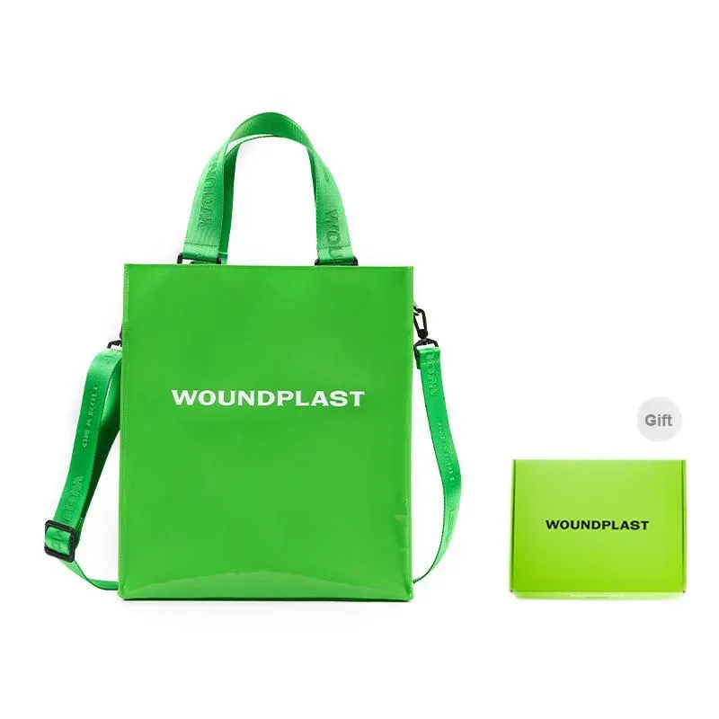 WPT PVC Totes Handbags Large Size Unisex Black-15
