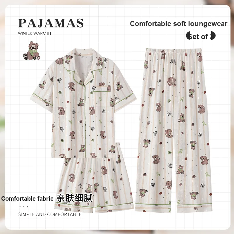 Maultiay Pajama Set Women's Green-1