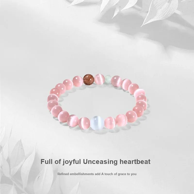 JUICY GRAPE Glass Cat Eye Bracelets Unisex-1