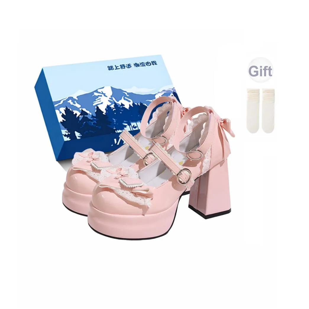 Fawn Miri Грубый каблук Туфли Мэри Джейн Женские