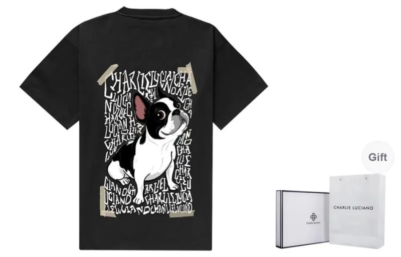 Charlie Luciano T Shirt Unisex Black-0