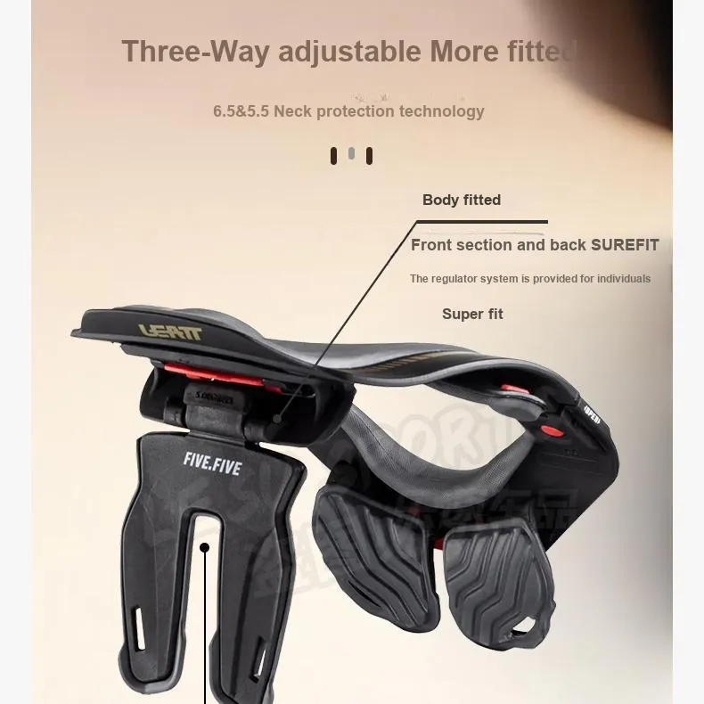 LEATT Motorcycle Protective Gears Glass Fiber Neck Unisex S/M L/XL Neck Protection-5