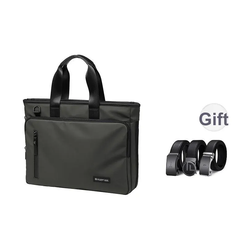 GOLF Fabric Briefcase Regular Men's Night Black/Alpine Green