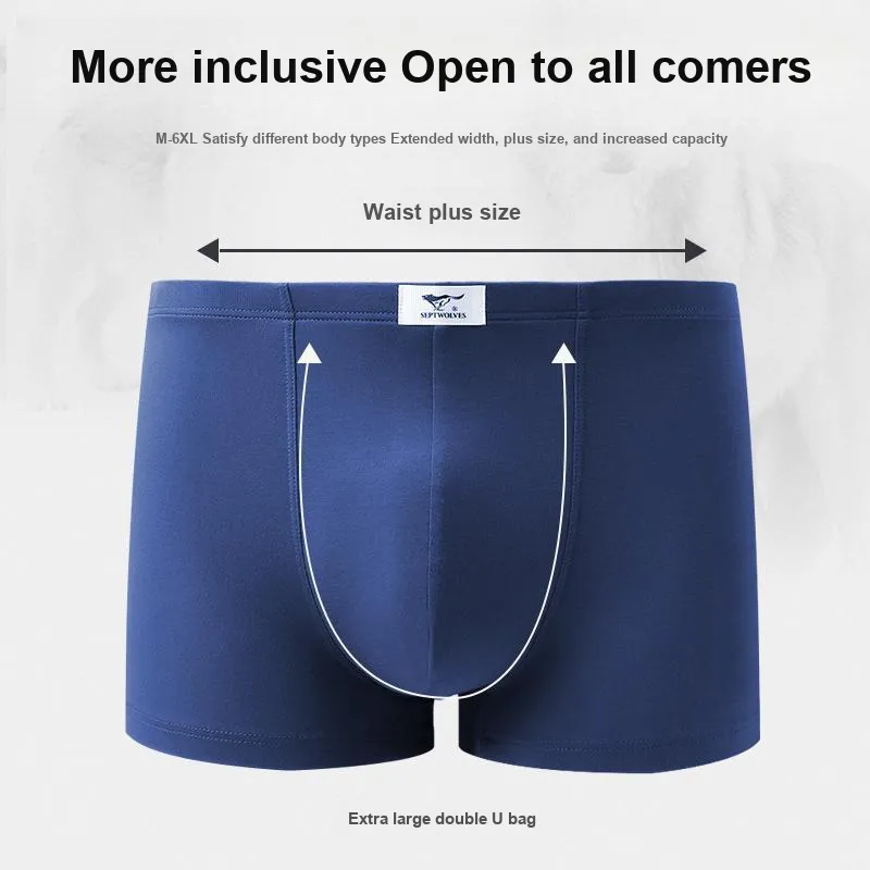 SEPTWOLVES Underwear Gift Box All Season Men's 4 Pack Gift Box Set+Shopping Bag-67