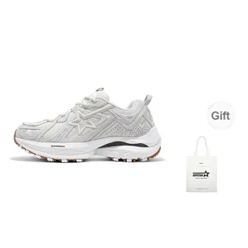 RIPSTAR Performance Support Balance Impact Resistant Low Top Running Shoes Unisex Bone White
