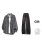 Black+Black Pants (Includes 1 White T-Shirt)