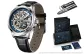 AL8650--Silver Case, Blue Dial, Black Leather Strap[Belt Clothing Sets 20mm]