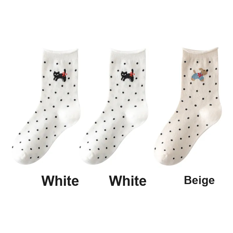 H YXIANG Mid Calf Socks Women's Combo Set-9