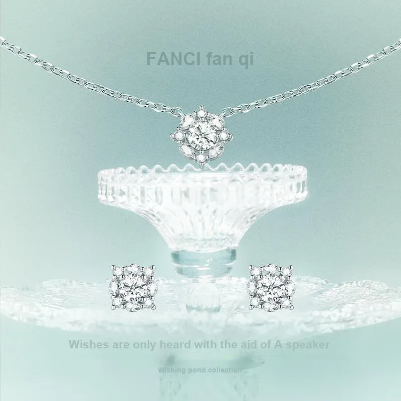 FANCI S925 Silver Stud Earrings Women's-2