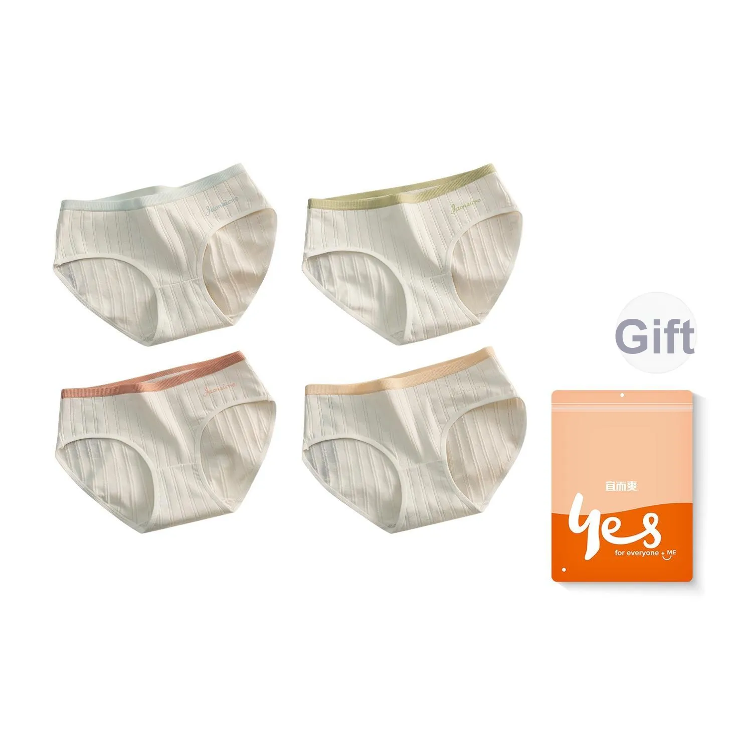 Удобные и освежающие трусики-бикини женские упаковка из 4 штук