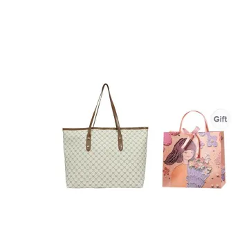 PARK DANCE PU Handbag, Shoulder Bag Regular Women's White/Khaki/Brown