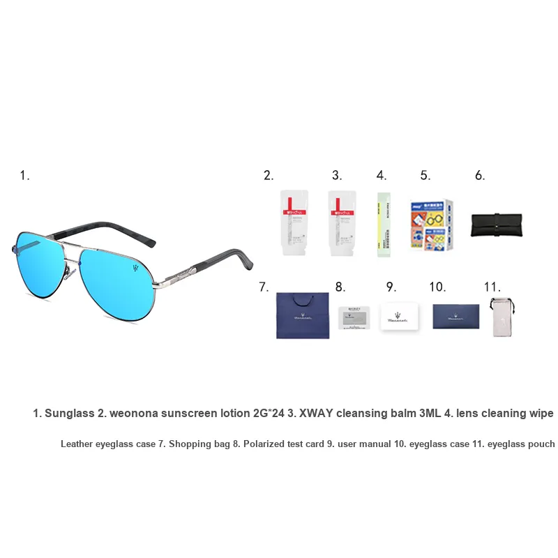 Maserati Aviator Sunglasses Unisex-13