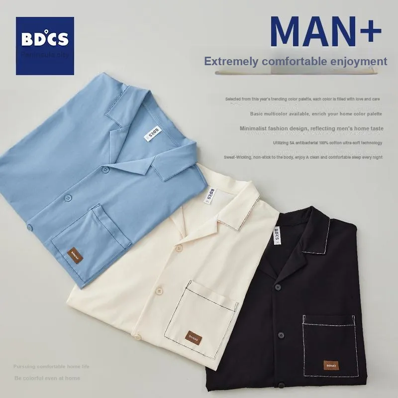 Peninsula City Pajama Set Men's Apricot-1