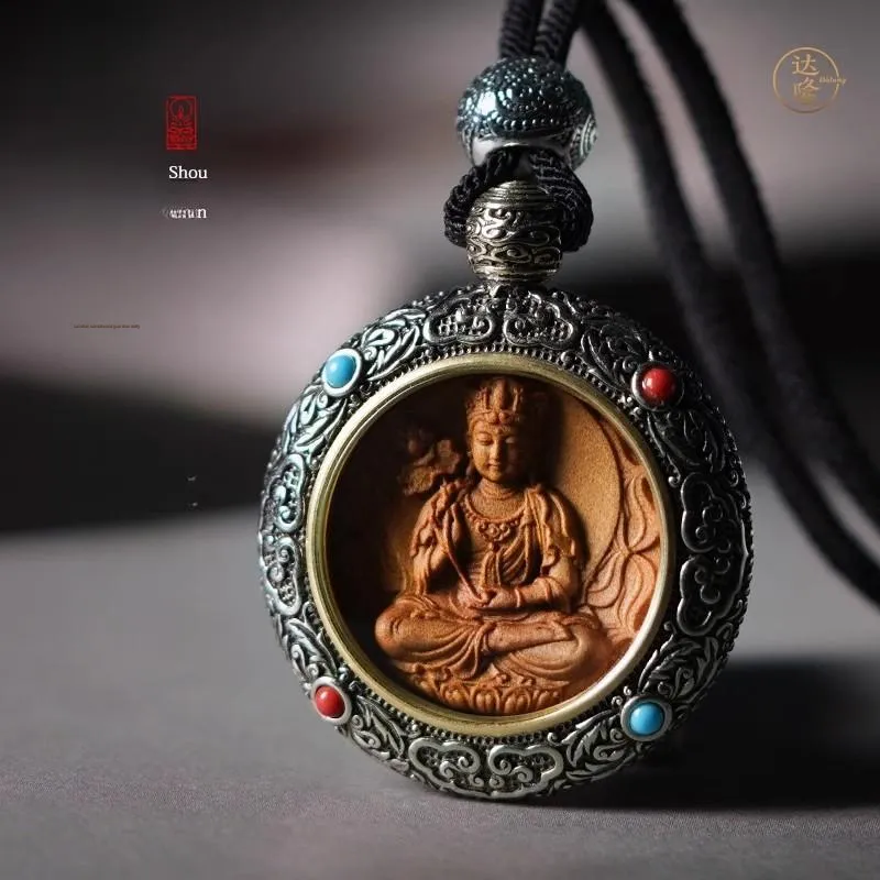 DALONG Old Mountain Sandalwood Pendants Unisex-2