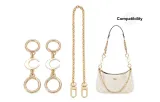 White Moon (Two Pieces)+Decorative Chain 40cm