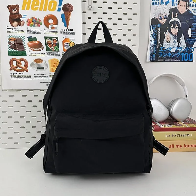 OUZIHUANG Nylon Backpack Unisex Yellow Brown/Gray/Purple/Black/Khaki/Green-10