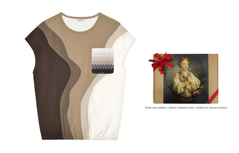 VALLEYOUTH Sleeveless Tank Top Unisex Beige Coffee-7