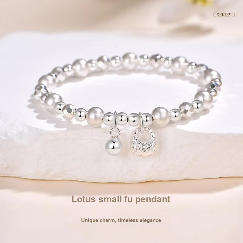 JINLIUFUJIXIANG S999 Fine Silver Bracelets Women's-2