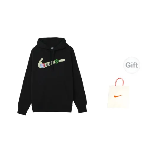 Nike Sweatshirts Men Black Sweatshirts+Gift Bag