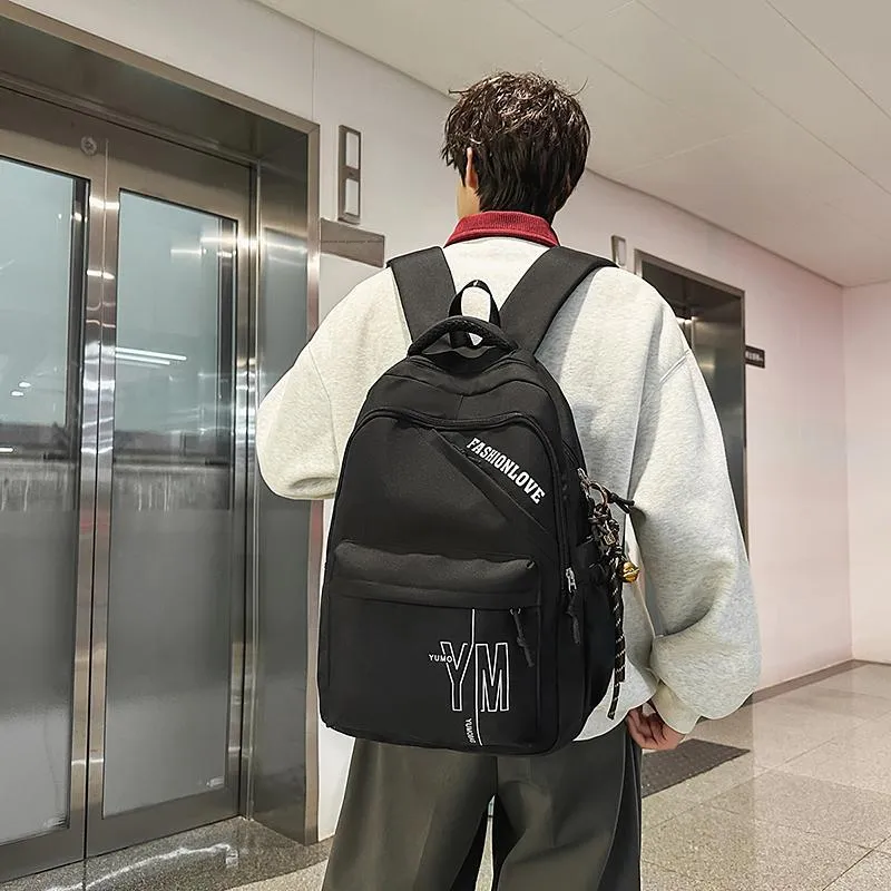 LUVISTRUE Nylon Backpack Regular Unisex White/Gray/Black/Burgundy/Sky Blue-15