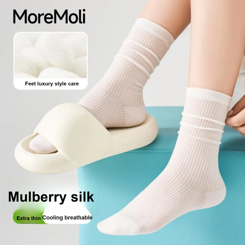 Moremoli Mid Calf Socks Women's 5 Pack-2