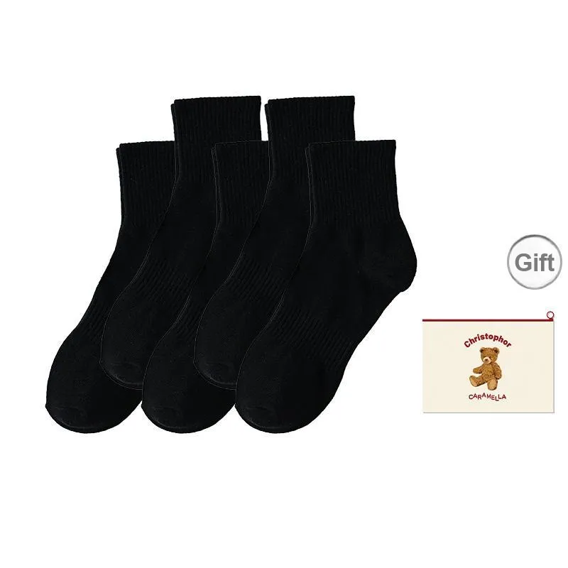 Caramella Mid Calf Socks Unisex Shopping Bag Combo Set-8