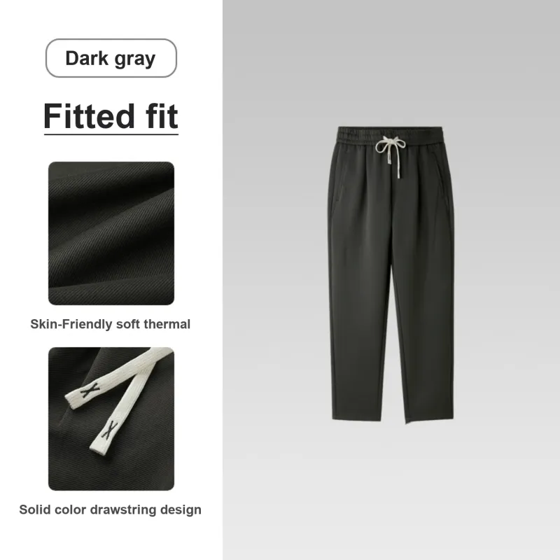 HLA Casual Pants Men Dark Gray DD-2