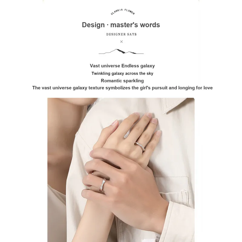 CLARKIA FLOWER Sterling Silver Rings Unisex-13