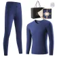 Clothing Sets (Sapphire Blue) Dralon Heat-Retaining/Seamless Cut/3A Antibacterial
