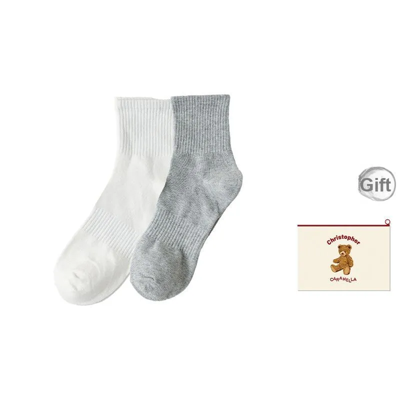 Caramella Mid Calf Socks Unisex Shopping Bag Combo Set-14
