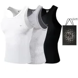 Slim Fit 3 Pack (White+Black+Heather Gray)