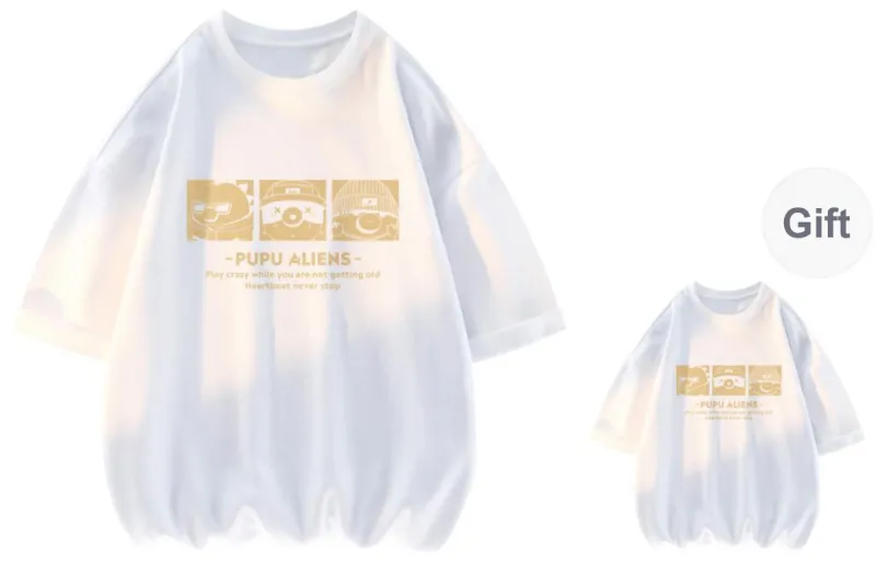 PUPU ALIENS T-Shirt Summer Unisex 2 Pack-13