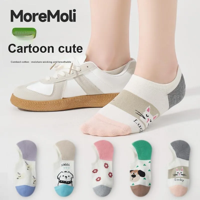 Moremoli No Show Socks Women's 3 Pack-9