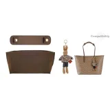 Tote30 Brown Shoulder Pads+Brown Liner+Brown Bunny Doll