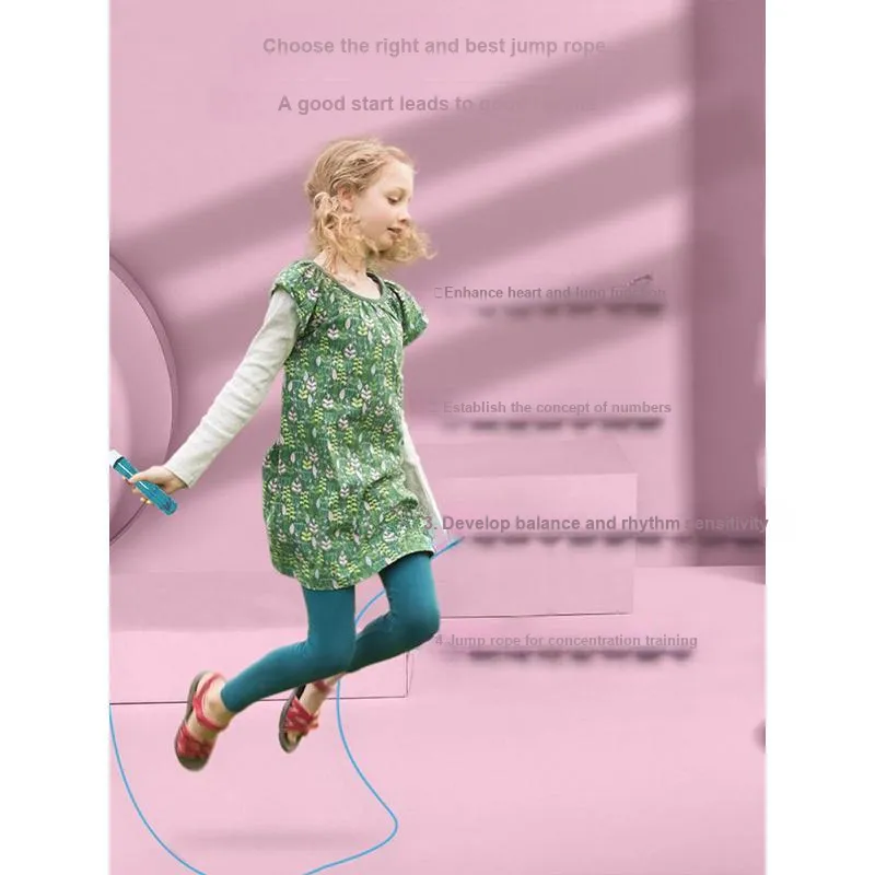 LENWAVE Fitness Training Non Countable Jump Ropes Students Handle Material Plastic, Rope Material PVC 3m-10