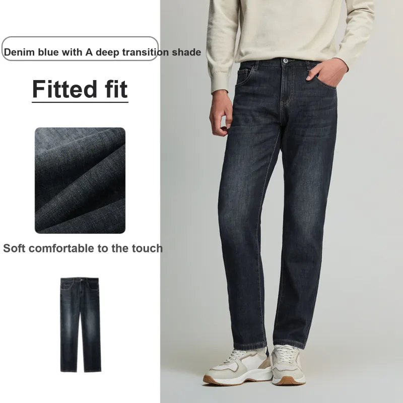 HLA Jeans Men Denim Blue Transition Color Dark 1M-3